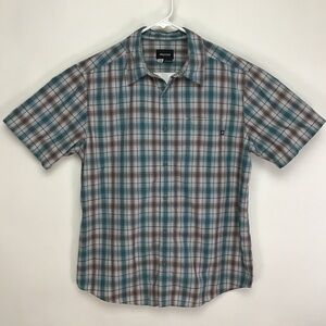 Marmot men’s short sleeve button up shirt large